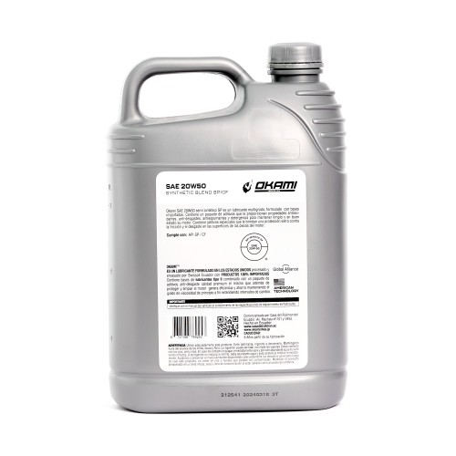 ACEITE SAE 20W50 SEMI-SINTETI SB/SP/CF 1GL