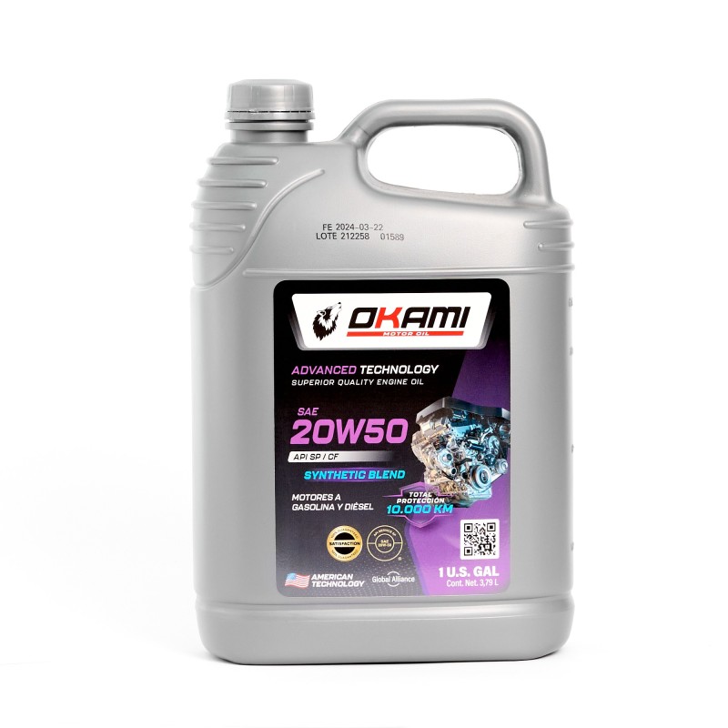 ACEITE SAE 20W50 SEMI-SINTETI SB/SP/CF 1GL