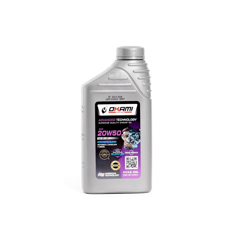ACEITE SAE 20W50 SEMI-SINTETI SB/SP/CF 1LT