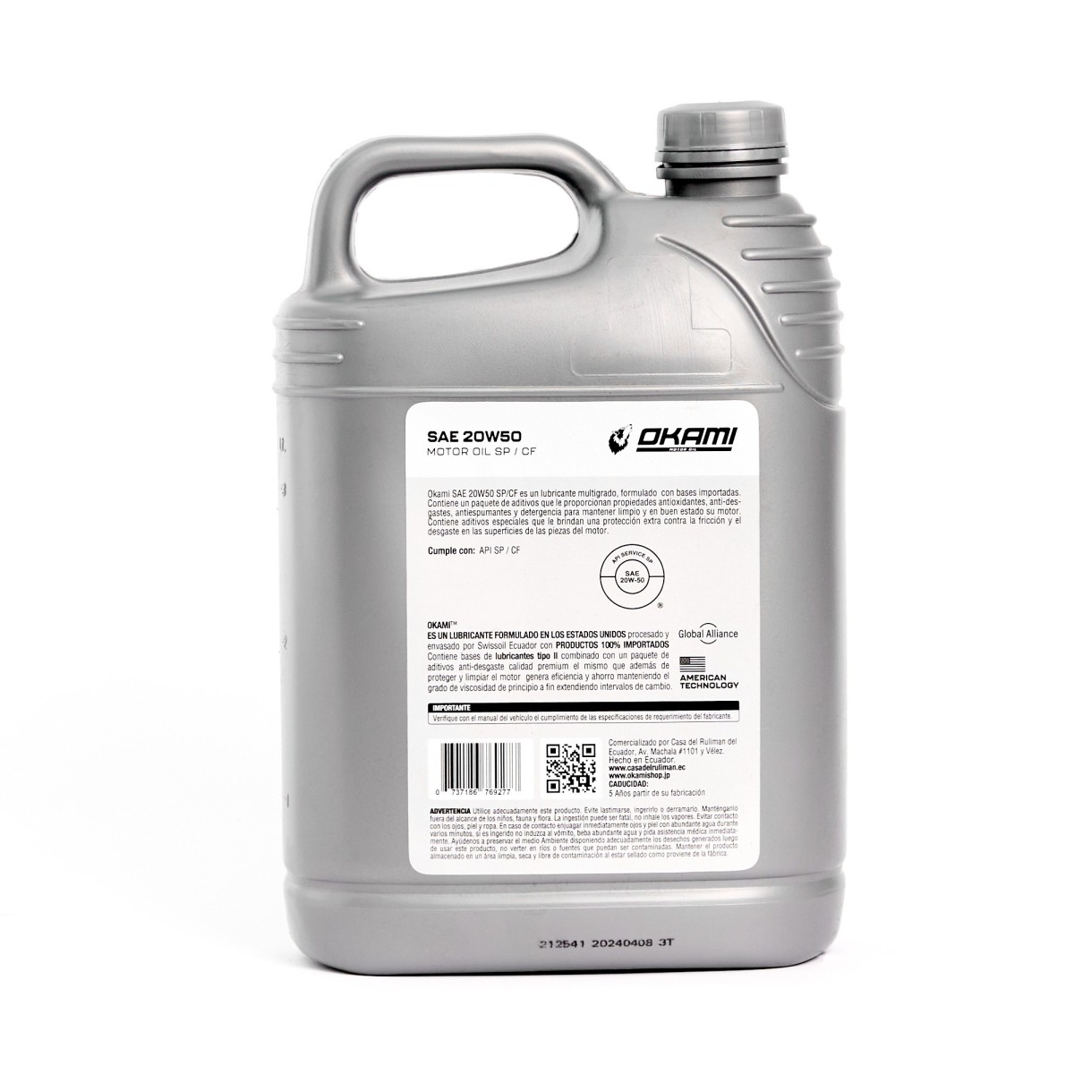 ACEITE SAE 20W50 SP 1GL