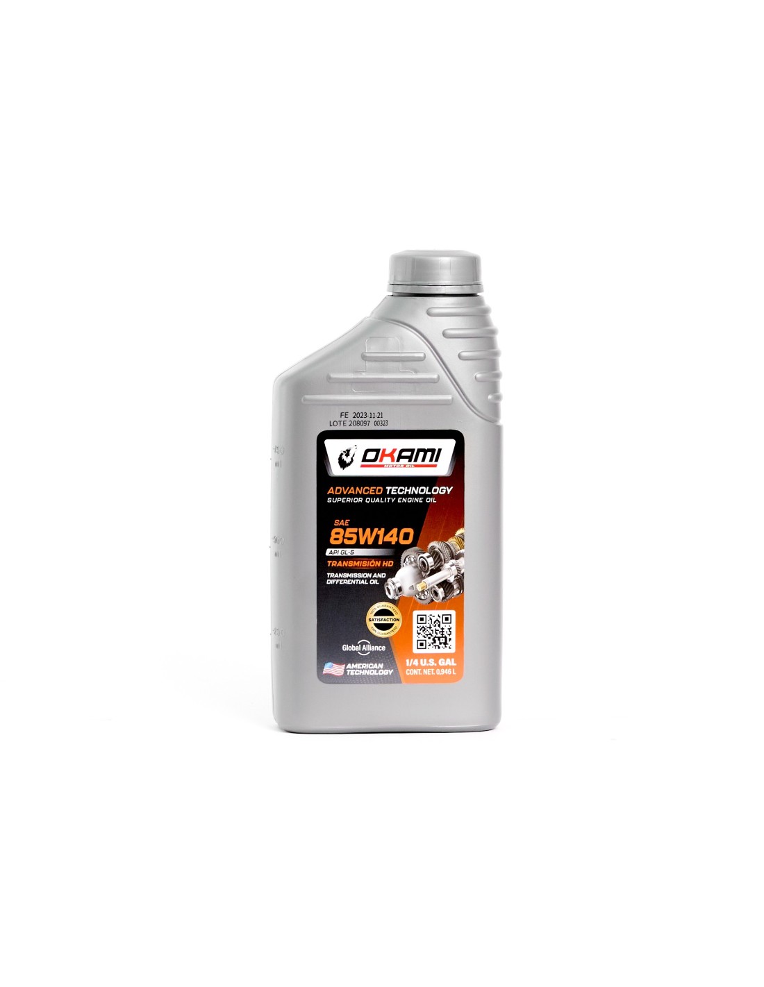 ACEITE SAE 85W140 GL-5 1LT_OKAMI LUBRICANTES