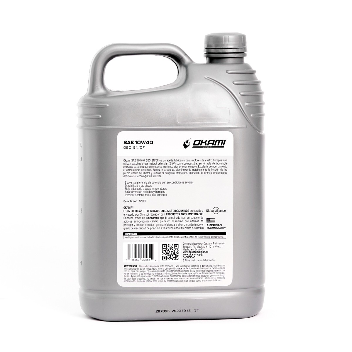 ACEITE GEO 10W40 SN/CF 1GL
