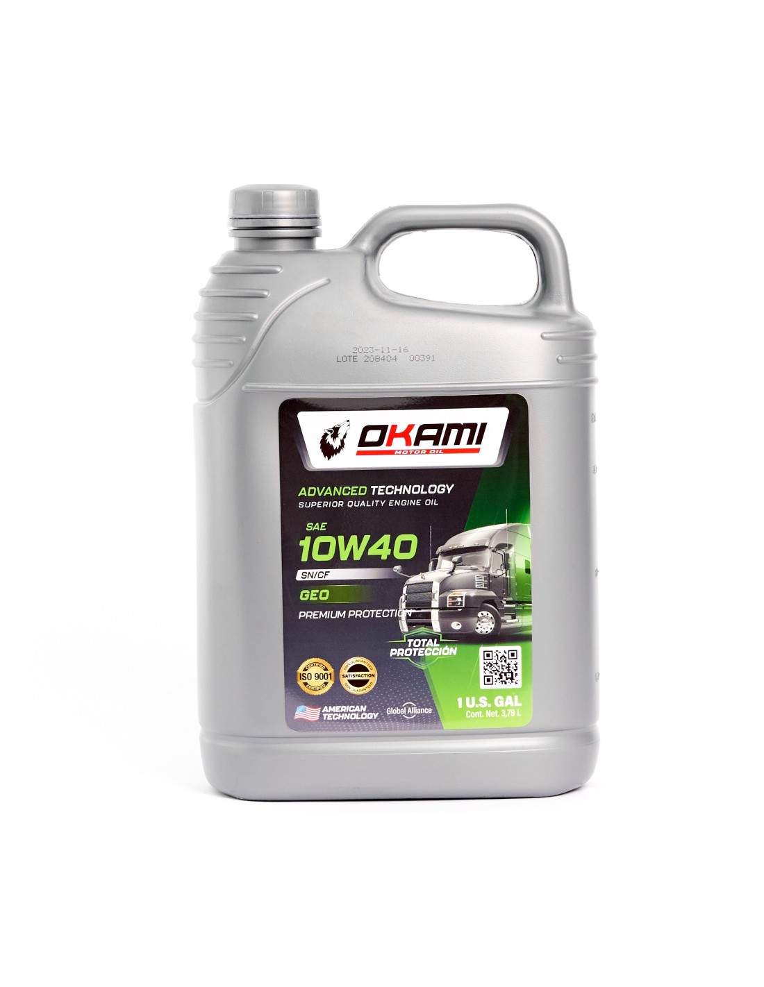 ACEITE GEO 10W40 SN/CF 1GL_OKAMI LUBRICANTES