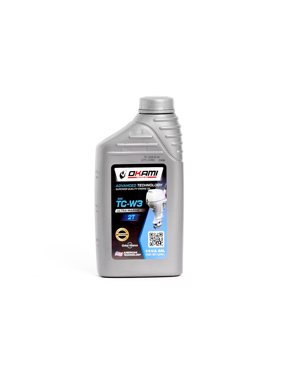 ACEITE ULTRA MARINE 2T TCW-3 1LT_OKAMI LUBRICANTES