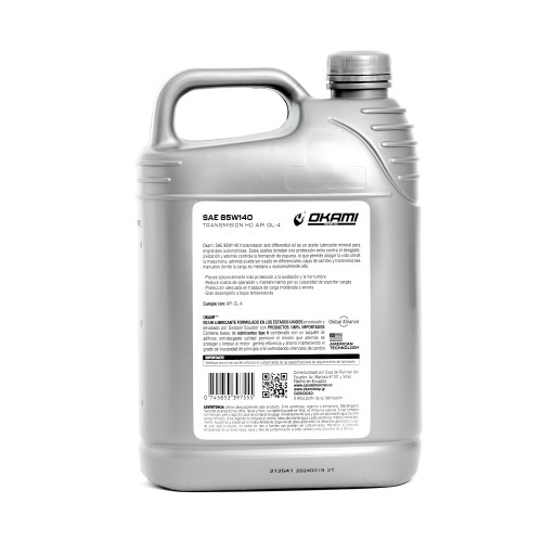 ACEITE SAE 85W140 GL-4 1GL
