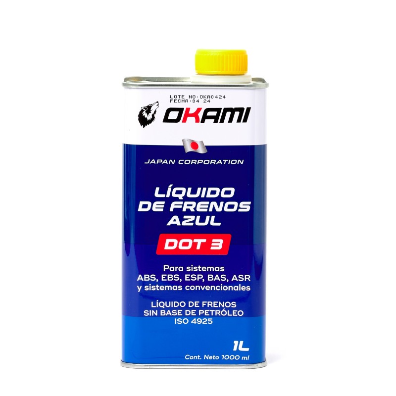 DOT3 AZUL 1L LIQUIDO DE FRENO