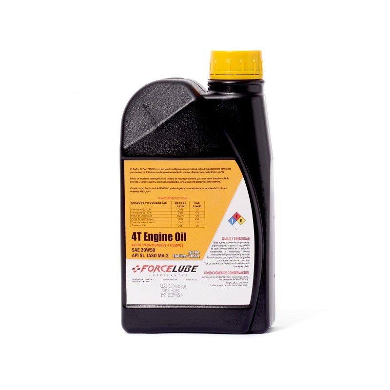 ACEITE 4T 20W50 API SL JASO 1LT 2