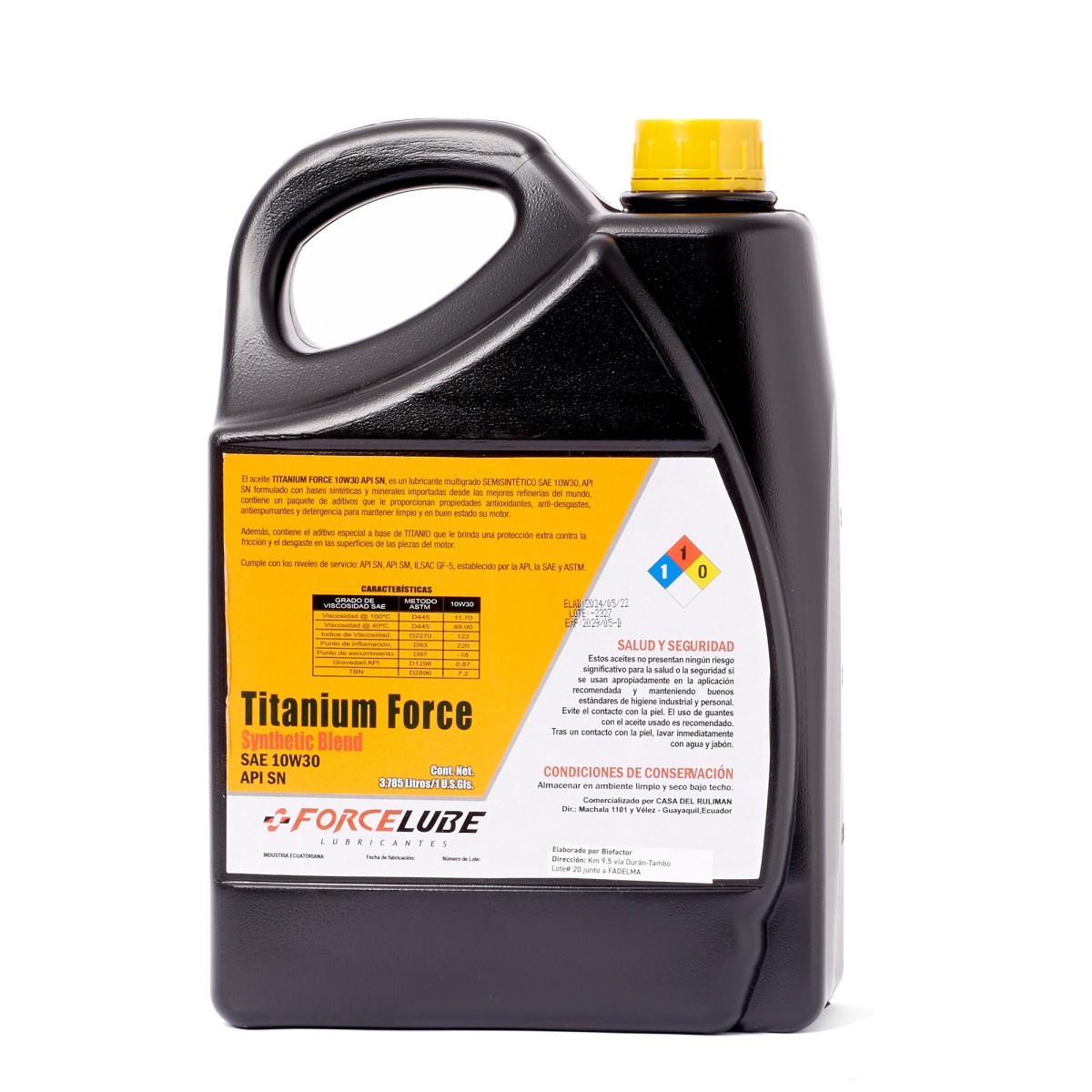 ACEITE RACING SAE 10W30 API- SN CJ. 1GL