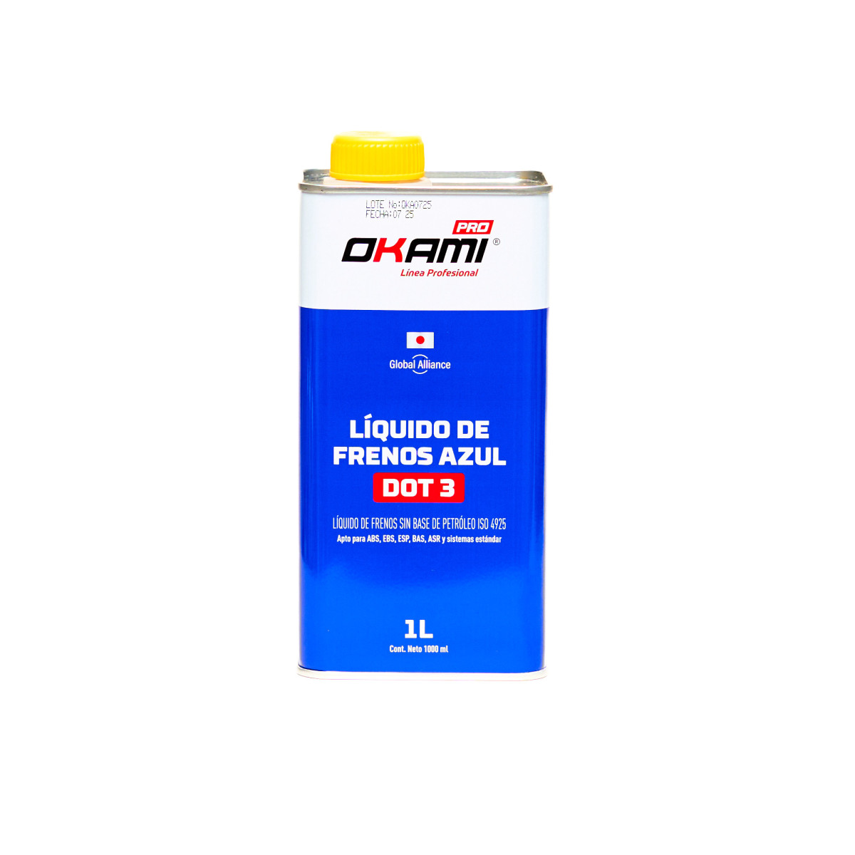 DOT3 AZUL 1L LIQUIDO DE FRENO