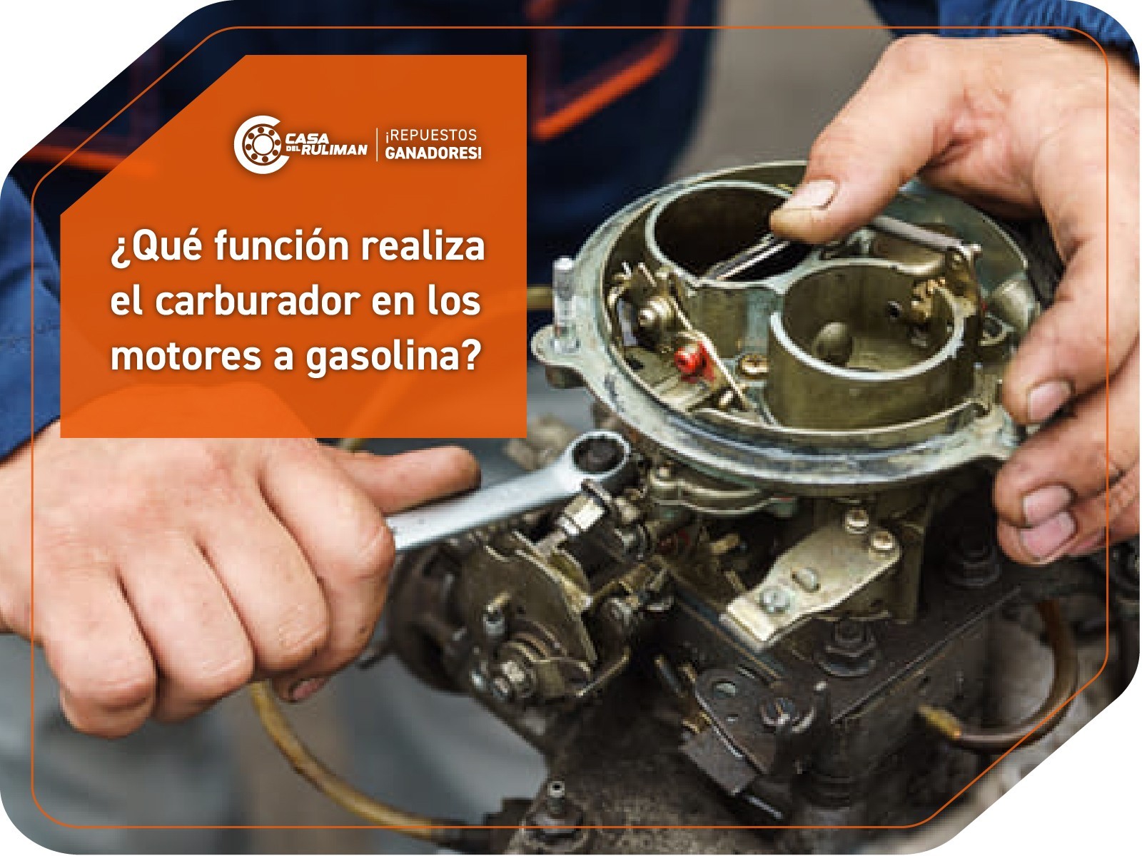 ¿Qué función realiza el carburador en los motores a gasolina?